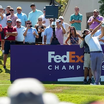 Scottie Scheffler at the 2024 FedEx St. Jude Championship.