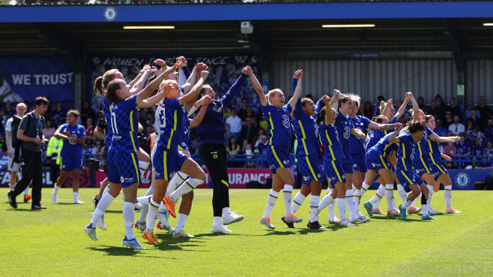 Chelsea were crowned WSL champions on the final day of the season