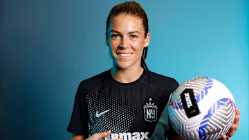 Kelley O'Hara at NJ/NY Gotham FC Media Day