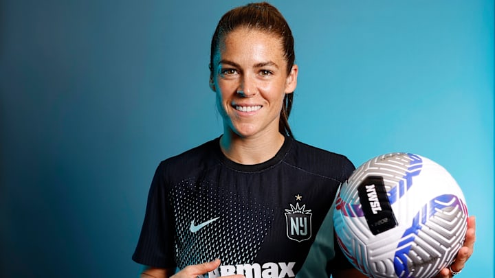 Kelley O'Hara at NJ/NY Gotham FC Media Day