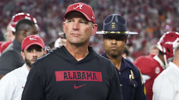 Alabama Crimson Tide head coach Kalen DeBoer