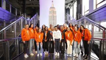 WNBA Commissioner & WNBA Draftees Light the Empire State Building in Celebration of the 2023 WNBA