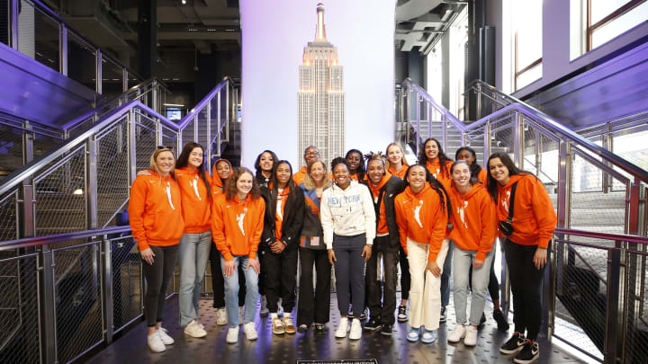 WNBA Commissioner & WNBA Draftees Light the Empire State Building in Celebration of the 2023 WNBA