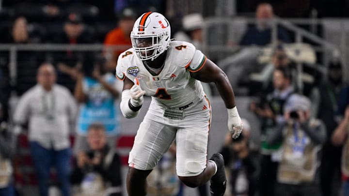 Miami Hurricanes defensive lineman Rueben Bain Jr.