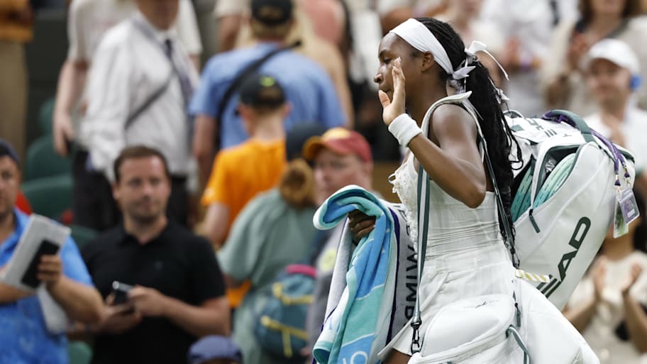 Coco Gauff, who stunningly exited Wimbledon in the first round, offered support to Amanda Anisimova.  | Geoff Burke-Imagn Images