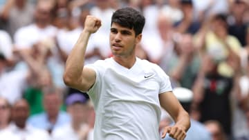 Carlos Alcaraz at Wimbledon 2024