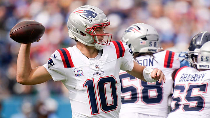 Drake Maye is playing some incredible football to start the 2025 season. Drake Maye is playing some incredible football to start the 2025 season.