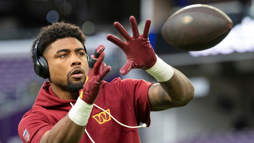 Washington Commanders wide receiver Treylon Burks Washington Commanders wide receiver Treylon Burks