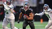 ESPN predicts Bijan Robinson to pile up points as a receiver as the Atlanta Falcons take on the Seattle Seahawks. 