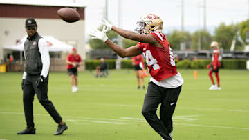 San Francisco 49ers wide receiver Russell Gage 