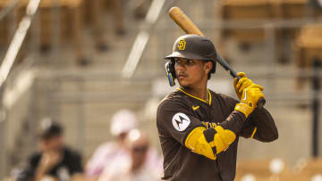 San Diego Padres catcher Ethan Salas