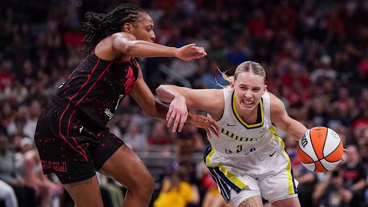 Dallas Wings star Paige Bueckers scored 16 points in 35 minutes against the Indiana Fever on Tuesday.