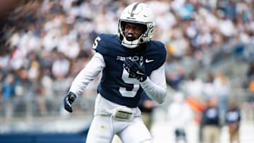 Penn State football wide receiver Devonte Ross during the Blue-White game at Beaver Stadium