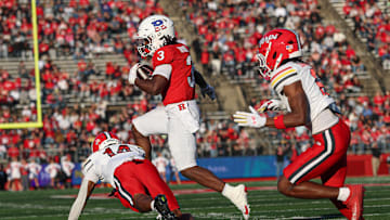 Rutgers Scarlet Knights running back Antwan Raymond (3) 