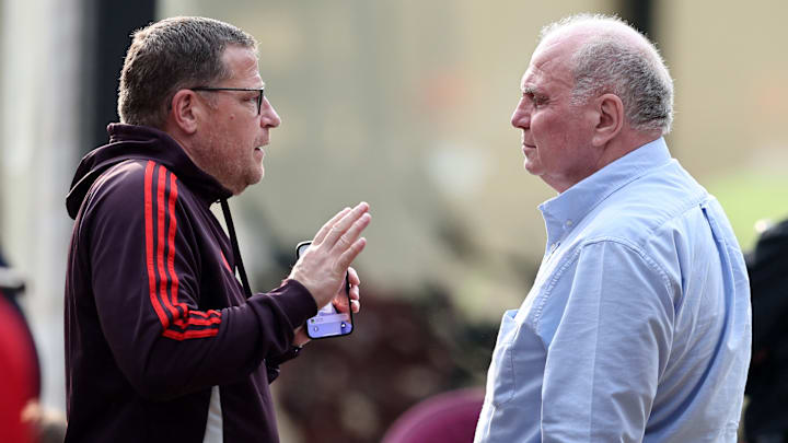 Zwischen Max Eberl und Uli Hoeneß scheint nicht alles im Lot zu sein Zwischen Max Eberl und Uli Hoeneß scheint nicht alles im Lot zu sein