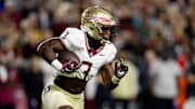Florida State Seminoles running back Trey Benson (3).