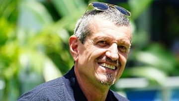 May 2, 2024; Miami Gardens, Florida, USA; Guenther Steiner the former Haas team principal seen in the stadium in advance of the Miami Grand Prix at the Miami International Autodrome. Mandatory Credit: John David Mercer-Imagn Images
