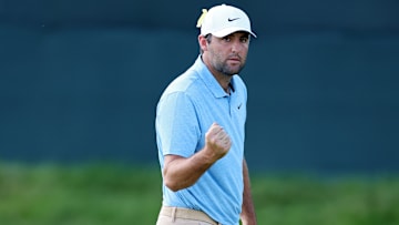 Scottie Scheffler during the final round of the 2024 Memorial Tournament at Muirfield Village
