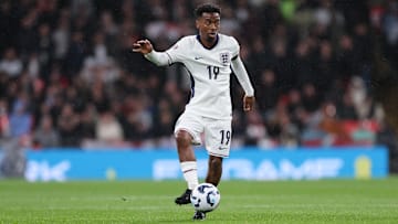 Angel Gomes in action for England against Finland 