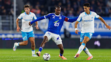 Emanuel Emegha et Nayef Aguerd lors de RCSA - OM.