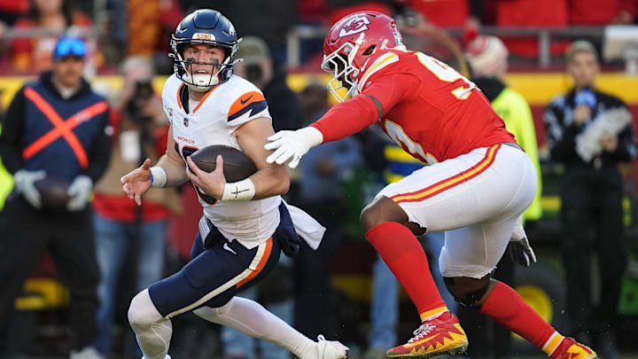Bet on Bo Nix to go under his passing yards total against the Chiefs in Week 17.