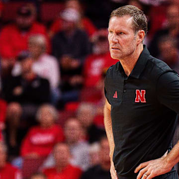 Nebraska men's basketball coach Fred Hoiberg didn't have a lot to smile about in the first half of his team's season opener.