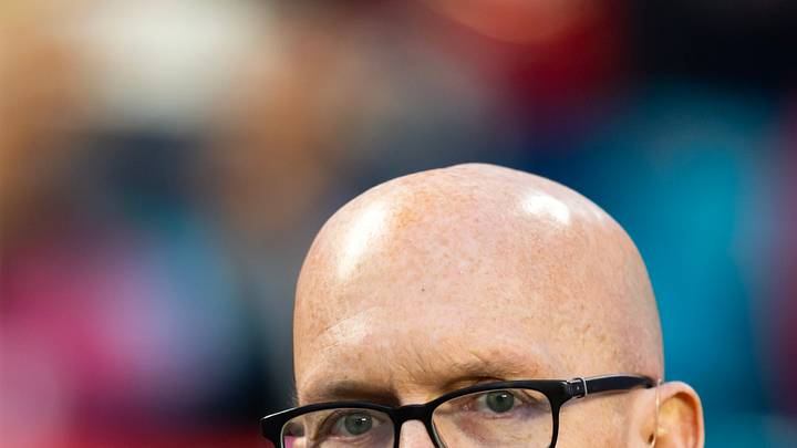Jan 19, 2026; Miami Gardens, FL, USA; ESPN SportsCenter host Scott Van Pelt on the sidelines during the College Football Playoff National Championship game at Hard Rock Stadium. Mandatory Credit: Mark J. Rebilas-Imagn Images