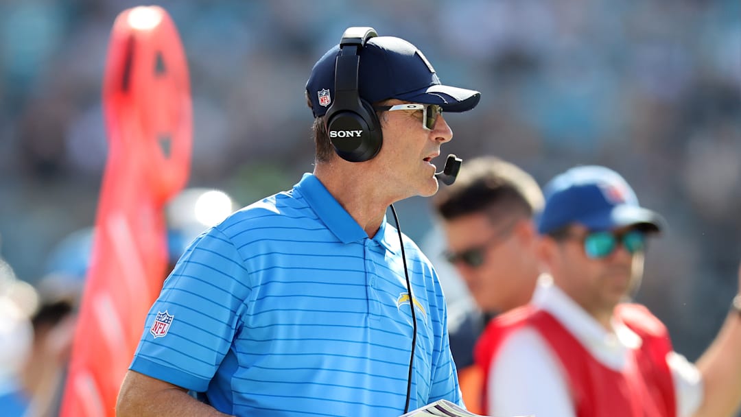 Los Angeles Chargers head coach Jim Harbaugh