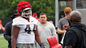 Georgia defensive lineman Jordan Hall (44)