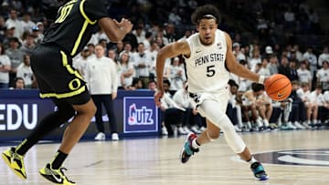 Penn State Nittany Lions guard/forward Puff Johnson (5)