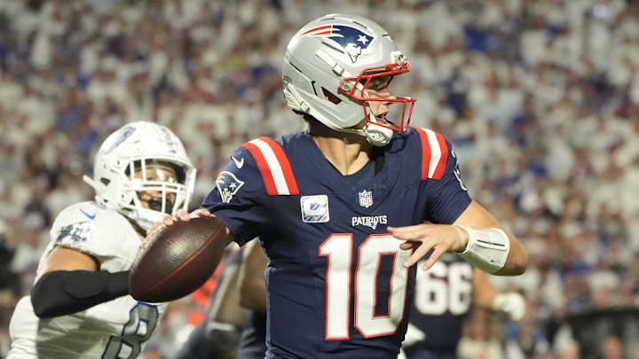 Drake Maye and the Patriots head into Tennessee to face off against the Titans. Drake Maye and the Patriots head into Tennessee to face off against the Titans.