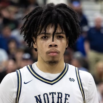 Jan 4, 2025; Gilbert, AZ, USA; Notre Dame High School (CA) forward Tyran Stokes (4) against Sandra Day O'Connor (AZ) during the Hoophall West High School Invitational at Highland High School. Mandatory Credit: Mark J. Rebilas-Imagn Images
