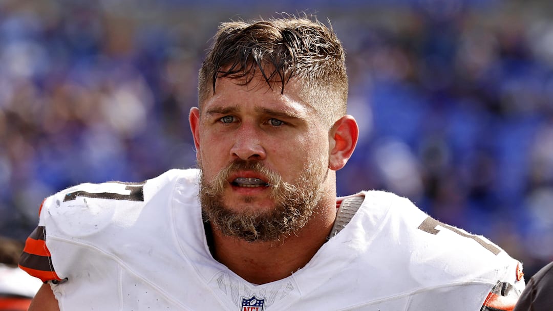 Former Cleveland Browns guard Wyatt Teller during a game