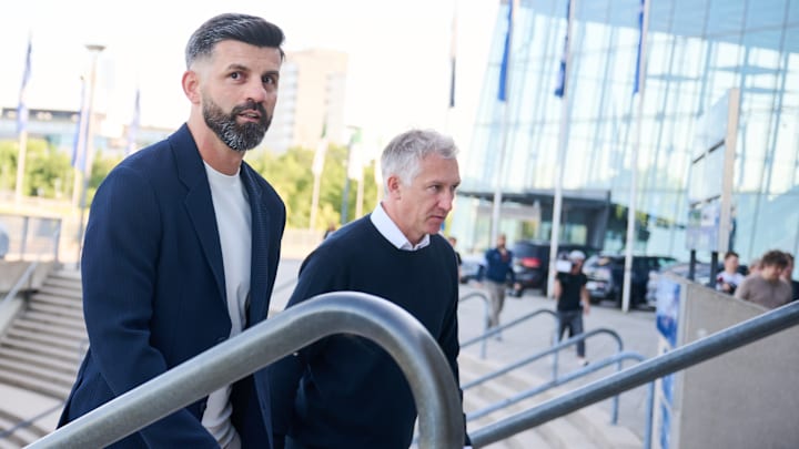 Miron Muslic zusammen mit Frank Baumann