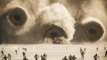 A scene from Warner Bros. Pictures and Legendary Pictures’ action adventure “DUNE: PART TWO,” a Warner Bros. Pictures release. Photo Credit: Courtesy Warner Bros. Pictures © 2023 Warner Bros. Entertainment Inc. All Rights Reserved.