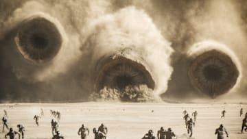 A scene from Warner Bros. Pictures and Legendary Pictures’ action adventure “DUNE: PART TWO,” a Warner Bros. Pictures release. Photo Credit: Courtesy Warner Bros. Pictures © 2023 Warner Bros. Entertainment Inc. All Rights Reserved.