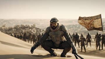 JAVIER BARDEM as Stilgar in Warner Bros. Pictures and Legendary Pictures’ action adventure “DUNE: PART TWO,” a Warner Bros. Pictures release. Photo Credit: Courtesy Warner Bros. Pictures © 2023 Warner Bros. Entertainment Inc. All Rights Reserved.
