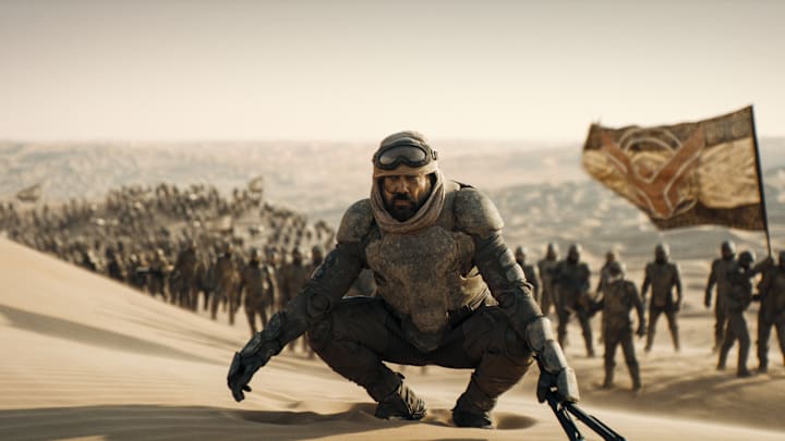 JAVIER BARDEM as Stilgar in Warner Bros. Pictures and Legendary Pictures’ action adventure “DUNE: PART TWO,” a Warner Bros. Pictures release. Photo Credit: Courtesy Warner Bros. Pictures © 2023 Warner Bros. Entertainment Inc. All Rights Reserved.