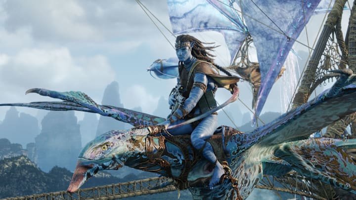 Jake Sully (Sam Worthington) in 20th Century Studios' AVATAR: FIRE AND ASH.