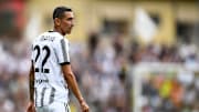 Angel Di Maria of Juventus FC looks on during the pre-season...