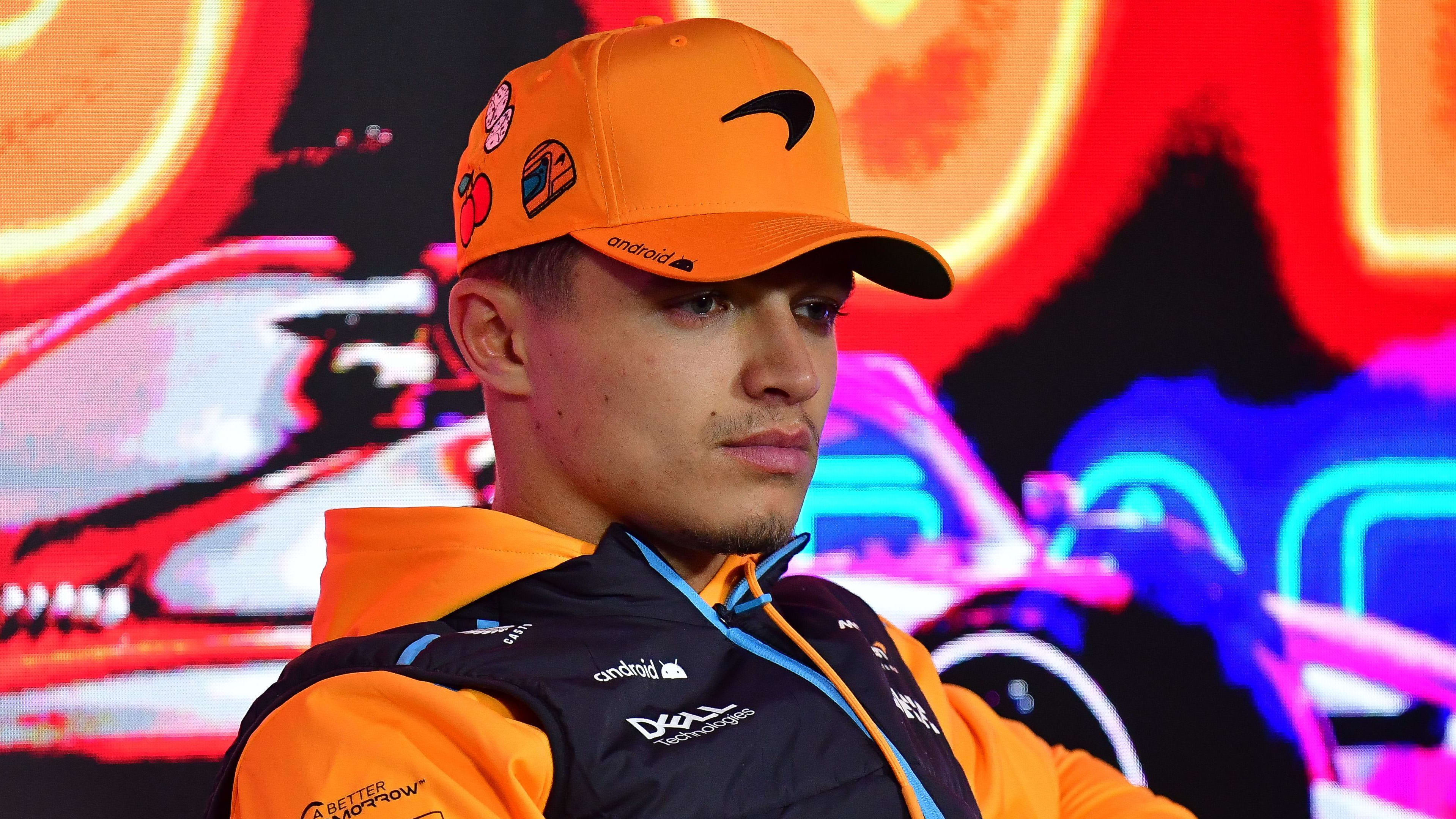 Nov 15, 2023; Las Vegas, Nevada, USA; McLaren F1 Team driver Lando Norris of Great Britain during