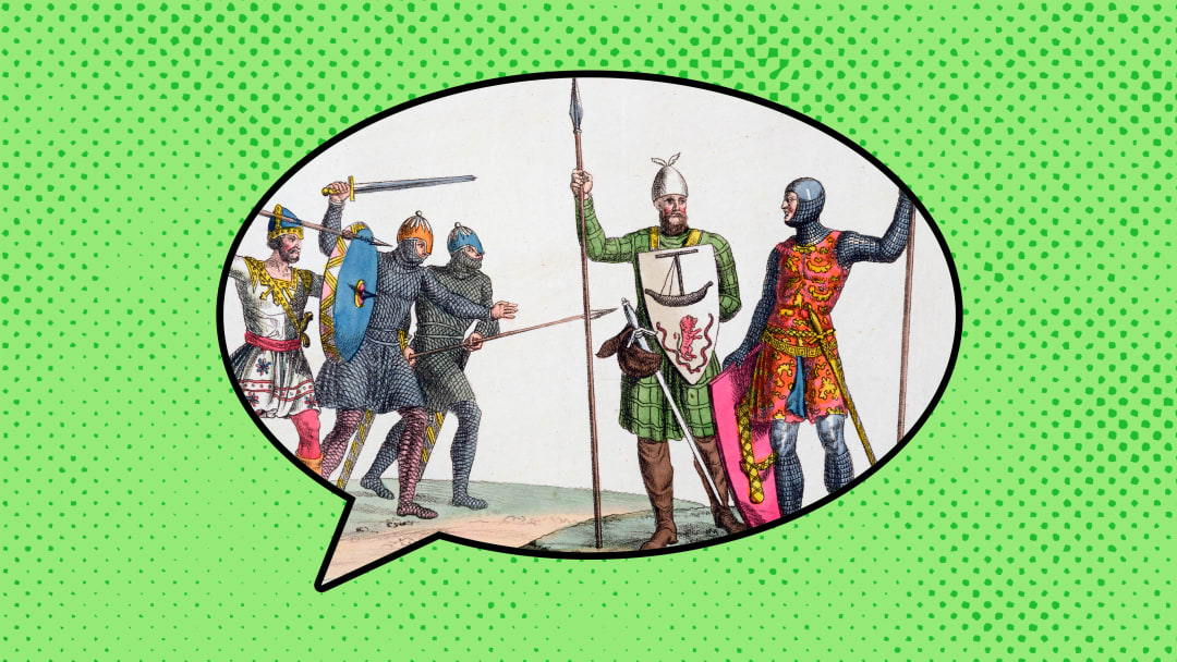 What do you think these Anglo-Saxon warriors are talking about?