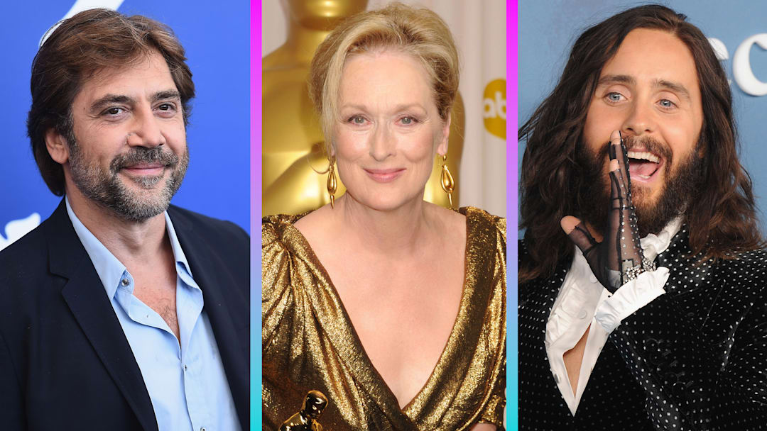 (L-R) Javier Bardem, Meryl Streep, and Jared Leto: not fans of their own movies.