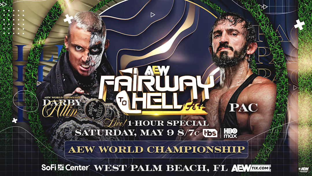 Darby Allin will defend the AEW World Championship against PAC on a special 1-hour edition of AEW Collision Fairway To Hell.