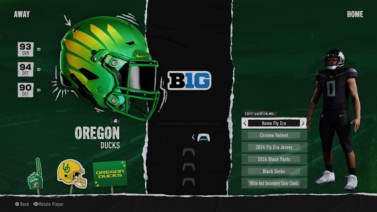 Ducks football jersey 2025