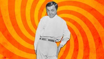 Martin Laurello performs his signature trick in the 1920s.