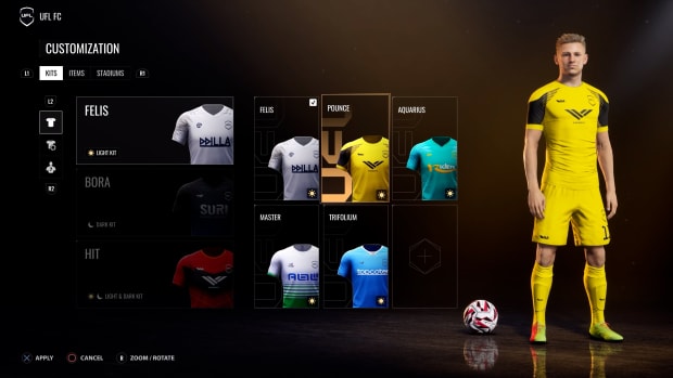 UFL customization gameplay