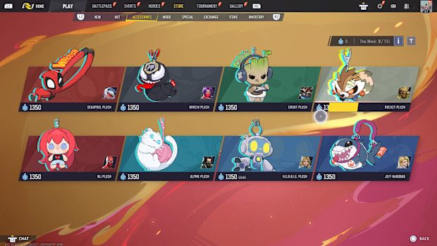 Marvel Rivals Hero Accessory Store in Season 3