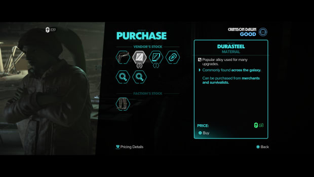 Merchant Lalini Ledeno's inventory in Star Wars Outlaws