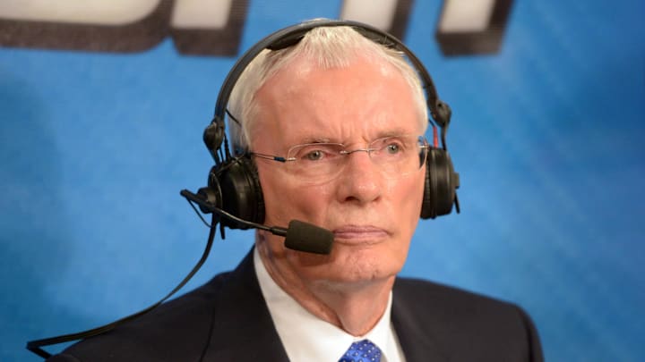 Nov 2, 2012; Los Angeles, CA, USA; ESPN broadcaster Hubie Brown during the NBA game between the Los Angeles Clippers and the Los Angeles Lakers. Mandatory Credit: Kirby Lee/Image of Sport-Imagn Images